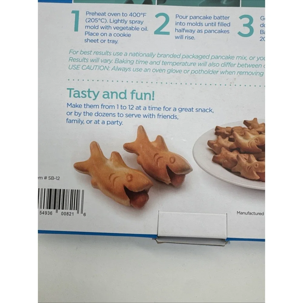 NEW-Mobi 12 Shark Bites Oven-Safe 9.5